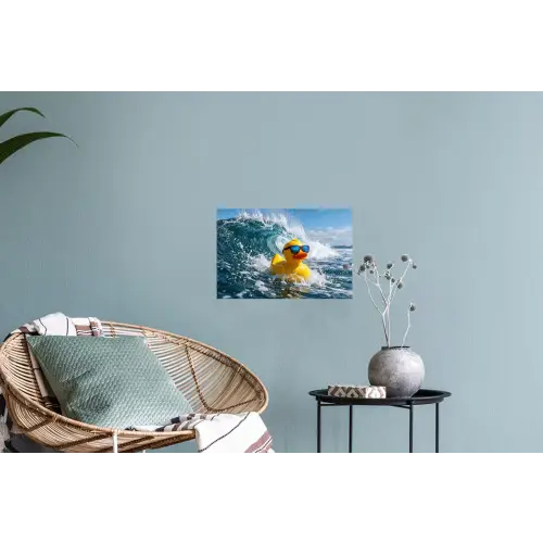 Badeend - Stoer - Golven Muursticker klein -plant