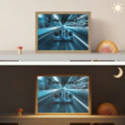 Race - Auto - Formule 1 - Jongens - Blauw Light Box met batterij (Wandlamp kind) middel -sfeer3_kind