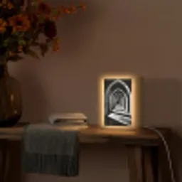 Gang - Bogen - Schaduw - Diepte Light Box met kabel (Tafellamp) klein -sfeer4