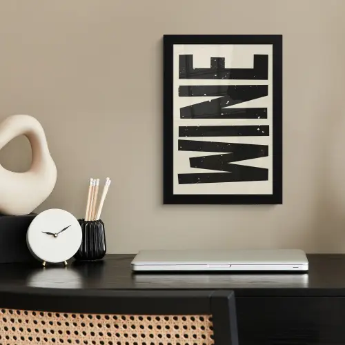 Zwart - Wijn - Decoratie - Vintage fotolijst zwart zonder passe partout klein -sfeer1