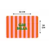 Strepen - Oranje - Verticaal - Ciao bella Placemat vinyl groot -specs