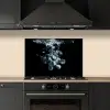 Blauwe bessen - Fruit - bes - Stilleven - Water - Zwart keuken achterwand spatscherm klein -sfeer1