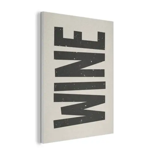 Zwart - Wijn - Decoratie - Vintage PET vilt klein -3d