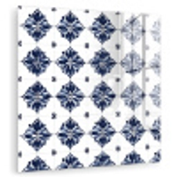 Tegelmotief - Blauw - Wit - Bloem plexiglas 5mm klein 11 -zzzproduct_nieuw