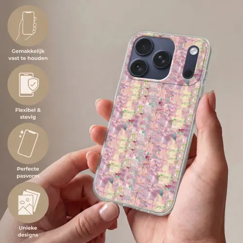 Multi - Zacht - Verf Telefoonhoesje iPhone 17 Pro klein 878 -sfeer3_NL