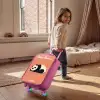 Panda - Slapen - Oranje Kinderkoffer - Roze klein -sfeer1