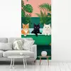 Badkamer - Kattenparade - Kleurrijk fotobehang vinyl groot -woonkamer