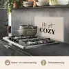 Beige - Winter - Quote - Cozy keuken achterwand spatscherm klein -usp_NL