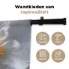 Wit - Bloem - Elegant Wandkleed katoen klein -sfeer2