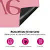 Love - Roze - Spiegeling Inductie beschermer vinyl 3mm klein -zzzzzzz-lf-onderkant