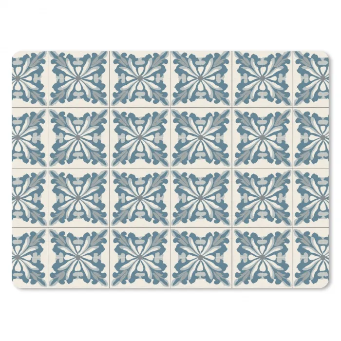 Dessin - Tegel - Blauw muismat rubber klein 262 -3d
