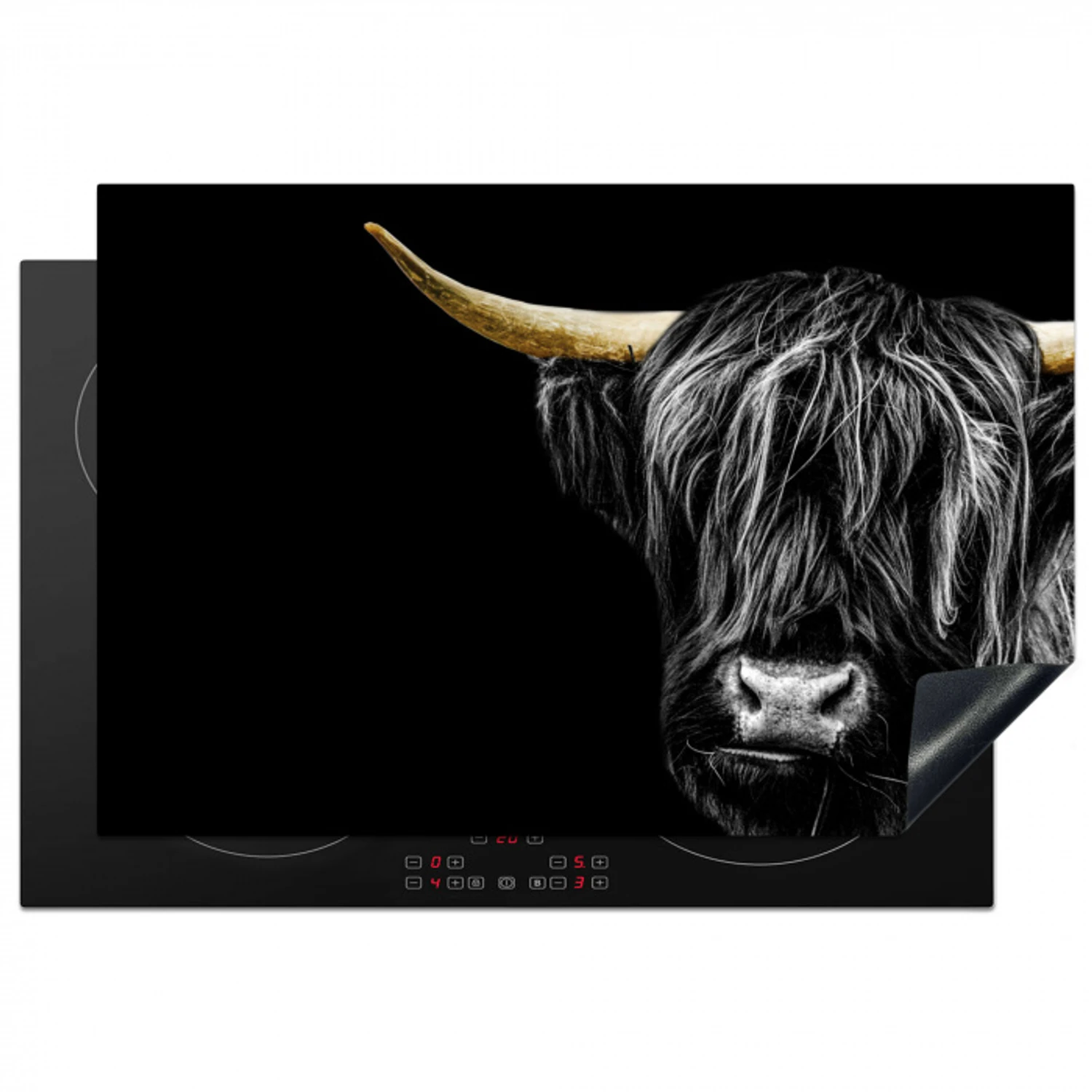 Schemering Silhouet Inductie beschermer vinyl 3mm klein -3d