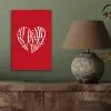Rood - Hart- Tekst - Valentijn aluminium wit klein -sfeer2