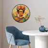 Vrouwelijk - Bloemen - Sieraden Fotolijst rond zonder passe partout klein -sfeer2