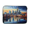 Zonsondergang Frankfurt - Stad - Skyline - Water laptophoes neopreen klein -3d