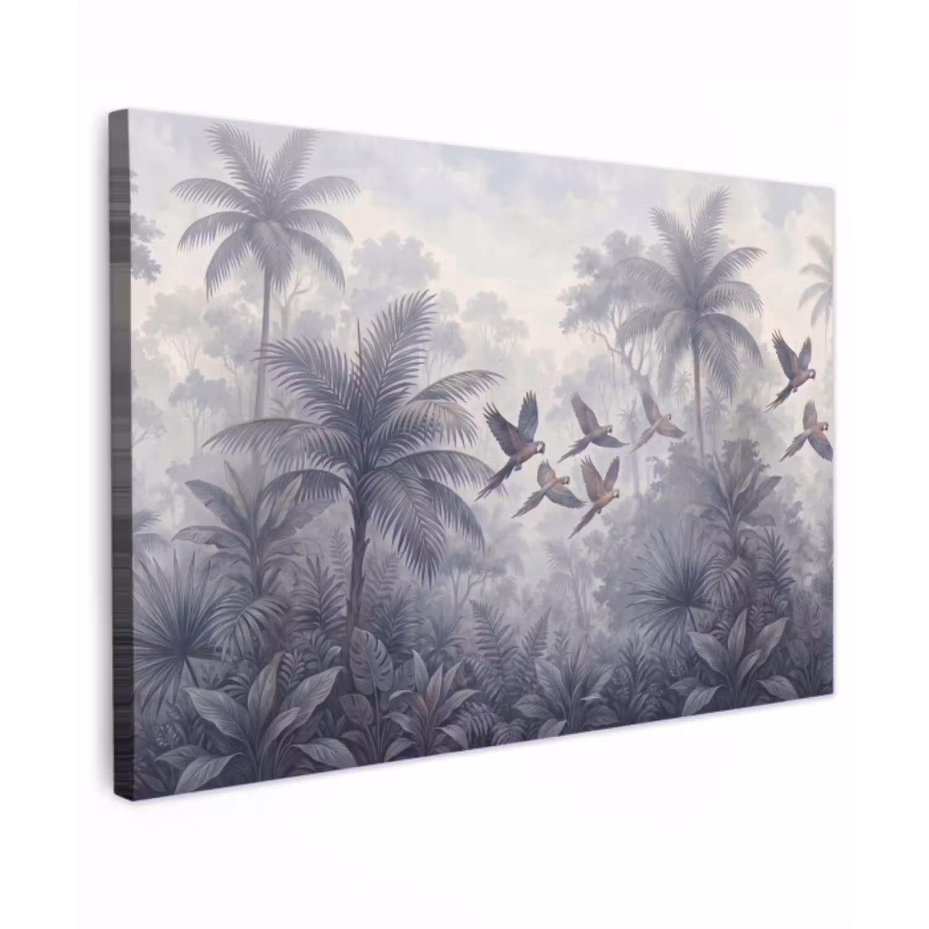 Vogel - Vliegend - Jungle - Vintage - Dieren Tuinposter op houten frame 2 cm dik klein -3d