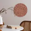 Bloemen - Print - Roze Akoestische PET Vilt - Rond klein 838 -sfeer3