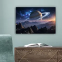 Fantasy - Kosmos - Landschap canvas 2cm klein -sfeer4