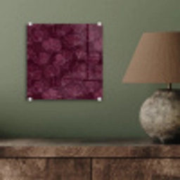 Bloemen - Patroon - Bordeauxrood plexiglas 5mm klein 11 -sfeer3