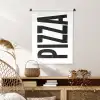 Pizza - Japandi - Decoratie - Vintage Wandkleed katoen klein -sfeer5