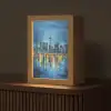 Skyline Toronto - Water - Stadslichten - Toren Light Box met kabel (Tafellamp) klein -z3d_website