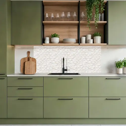 Schubben - Wit - Elegant keuken achterwand 2 middel 871 -sfeer3
