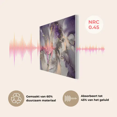 Goud - Paars - Marmer PET vilt klein -USP_NL