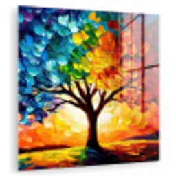 Boom - Kunst - Natuur - Zonsondergang plexiglas 5mm klein -zzzproduct_nieuw