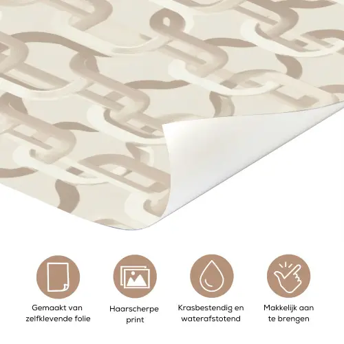 Motief - Abstract - Beige deurposter klein 289 -closeup_NL