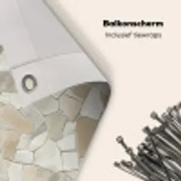 Mozaïek - Stenen - Beige Balkonbeschermer Duitsland klein 596 -closeup_NL