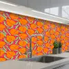 Perziken - Oranje - Zomers keuken achterwand 2 middel 871 -3d_schuin