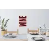 Wine - Red - Decoratie - Japandi Muursticker klein -eettafel