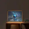 Ruimtewezen - Blauw - Galaxy Light Box met batterij (Wandlamp kind) middel -sfeer1_kind