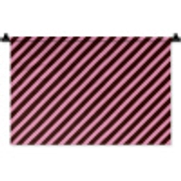 Strepen - Roze - Bruin Wandkleed katoen klein 269 -zz3d