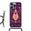 Kever - Felgekleurd - Bloemen - Bladeren Hoesje iPhone 16 Pro Max met koord klein -3d