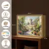 Dorp - Zon - Kraampjes - Huizen Light Box met batterij (Wandlamp) middel -USP_websiteoverzichtNL
