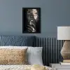 Vrouw - Bladgoud - Zwart - Huid - Luxe fotolijst zwart zonder passe partout klein -sfeer3