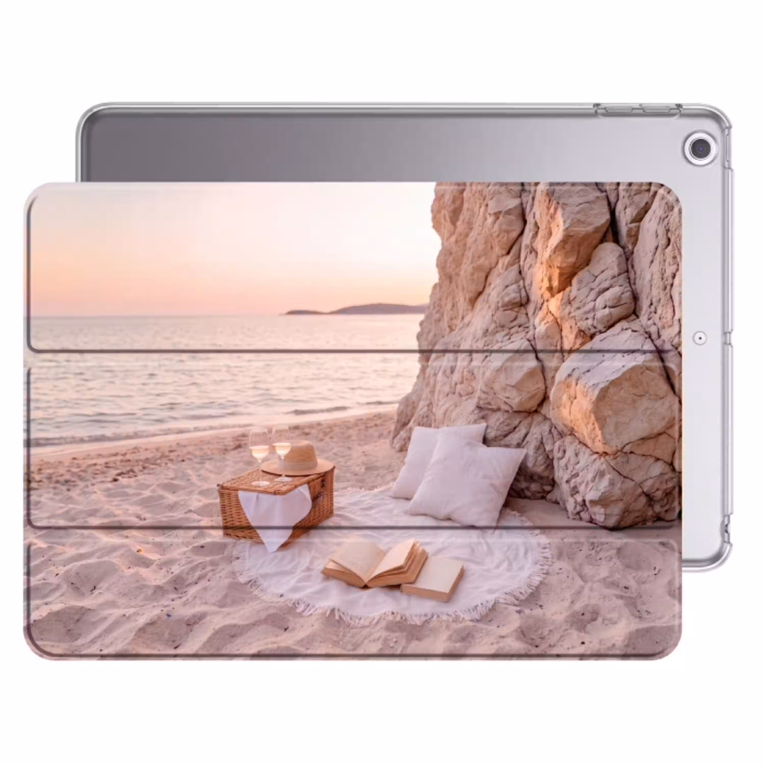Strand - Picknick - Zonsondergang - Zomer - Natuur Apple iPad 2017 middel -threedimensional_3d_global