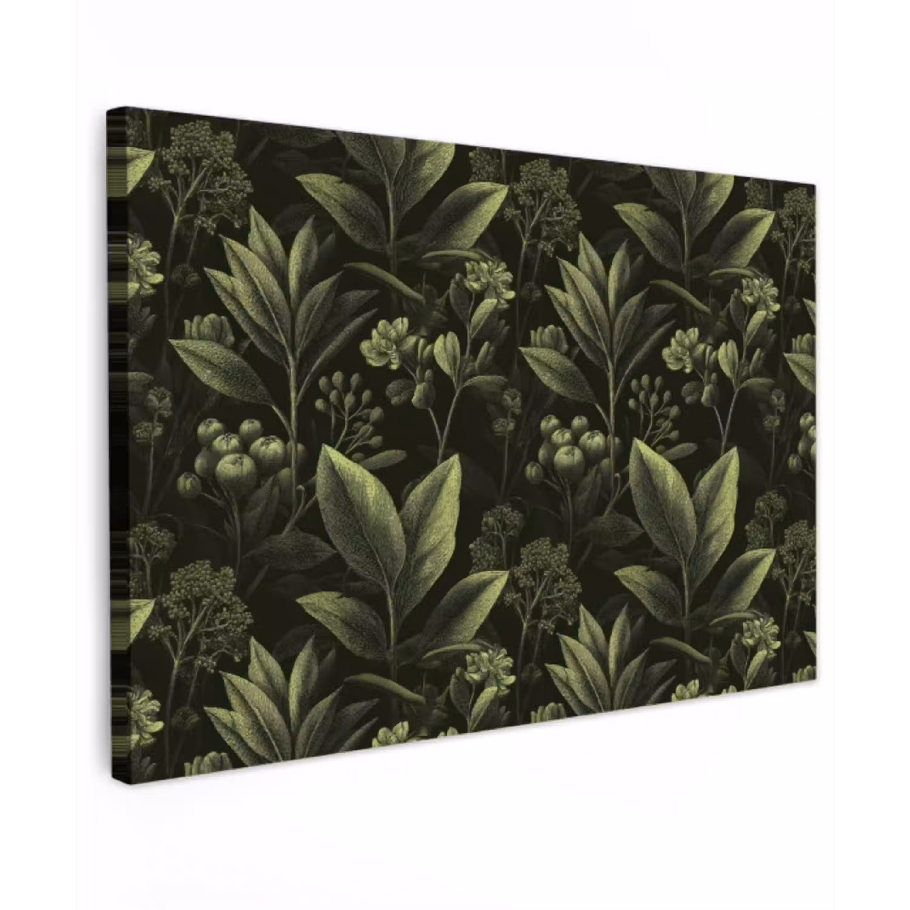 Klassiek - Donker - Botanisch - Planten Tuinposter op houten frame 2 cm dik klein 845 -3d