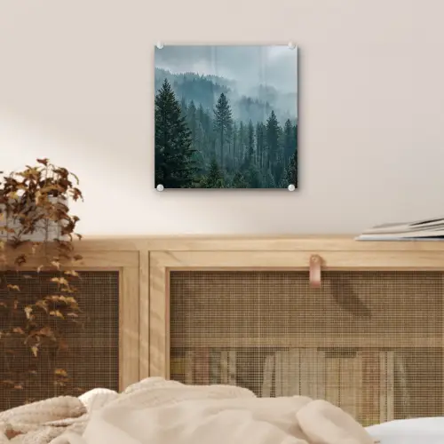 Naaldwoud - Bergen - Mist plexiglas 5mm klein -sfeer4