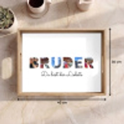Bruder - Buchstaben-Collage Dienblad Rechthoek middel -USP_Formaat