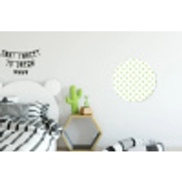 Dots - Klassiek - Groen Wandcirkel aluminium klein 190 -kinderkamer