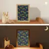 Bliksemschichten - Oranje - Dinosaurussen Light Box met kabel klein -sfeer3_kind