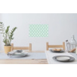 Klassiek - Polka - Groen Muursticker klein 286 -eettafel