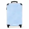 Lederen look licht blauw NBS - Handbagage koffer - Kinderen Unisex middel -productfoto_recht