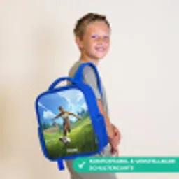 Voetbal - Jongen - Goal - Voetbaltenue Kinderrugzak - Blauw middel -sfeer3_DE