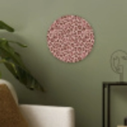 Luipaard - Patroon - Roze Akoestische PET Vilt - Rond klein 838 -sfeer2