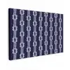 Oceaan - Touw - Blauw - Wit Tuinposter op houten frame 2 cm dik klein 845 -3d