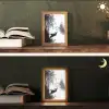 Boot - Rivier - Bamboe - Wit Light Box met kabel (Tafellamp) klein -sfeer3
