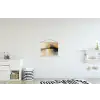 Moderne kunst - Abstract - Zwart textielposter latten blank klein -kinderkamer
